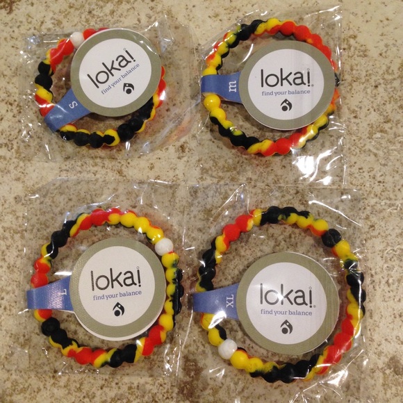 Lokai Bracelet S-M-L-XL Black Yellow Orange - Picture 1 of 1